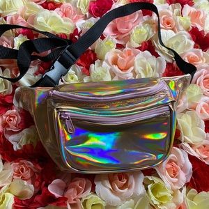 Pink Holographic Fanny Pack